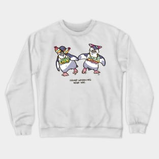 Chin N Strap penguin waddles Crewneck Sweatshirt